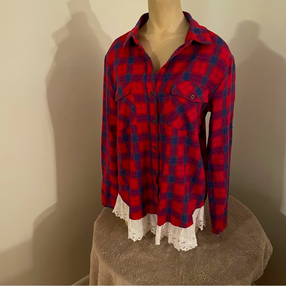 Jodifl Plaid Button Shirt. Soft and Unique.